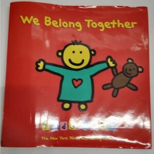 We Belong Together Children's Book - Red Cover with Yellow and Teal Illustration